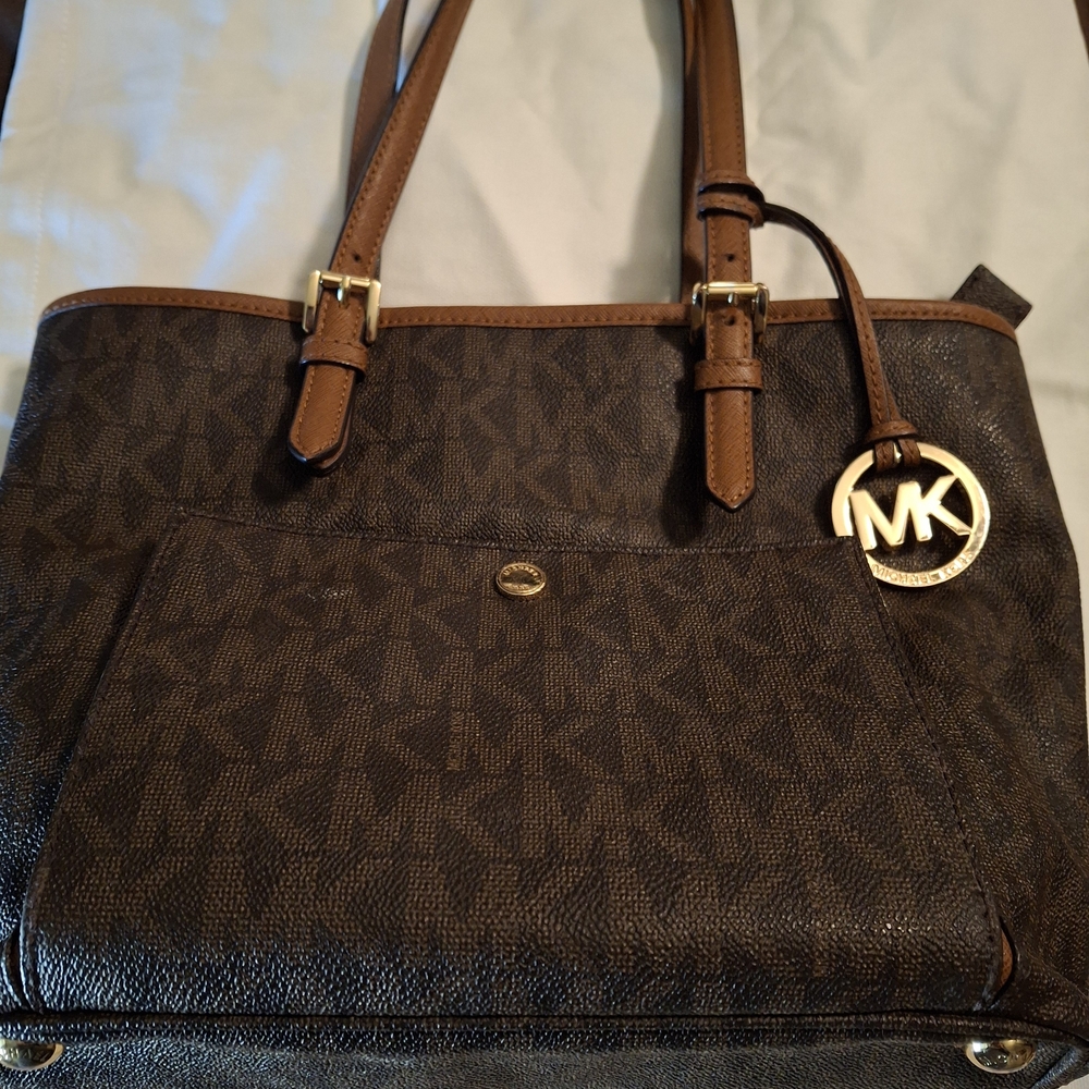 Michael Kors Dark Brown Signature Tote